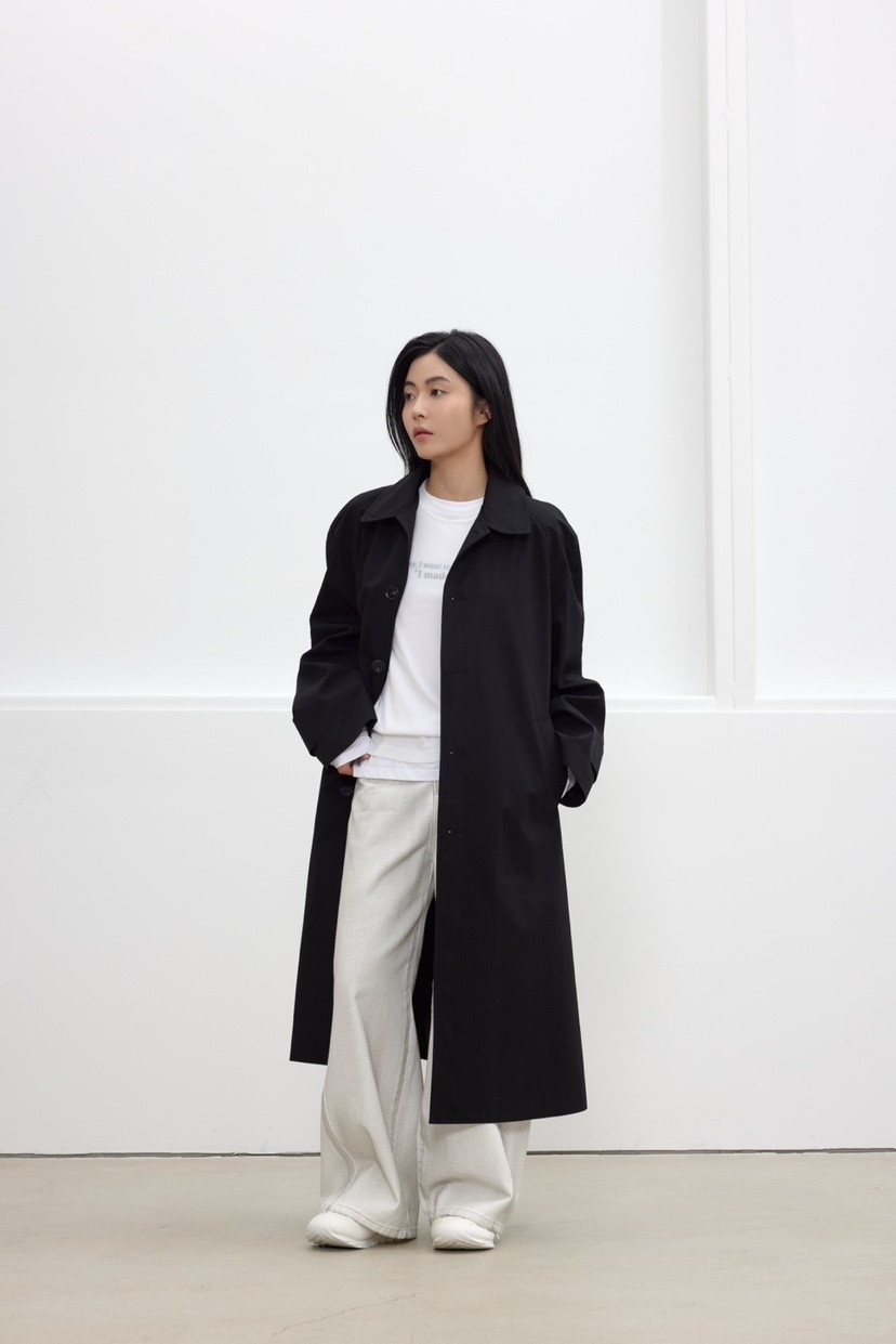 LE-PPL韓國直郵女裝新品時尚真品職業25春夏休閑中長款大衣LE-PPL中長款大衣