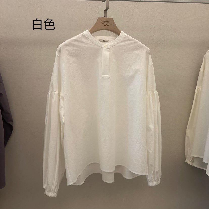 EGG東大門實拍女士新款25春夏推薦熱賣休閑人氣職業襯衫蕾絲衫EGG-訂貨周期長襯衫/蕾絲衫