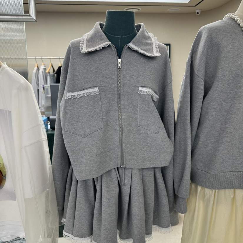 FORMING-P韓國直郵東大門代購女裝新款推薦夾克荷葉邊口袋FORMING夾克