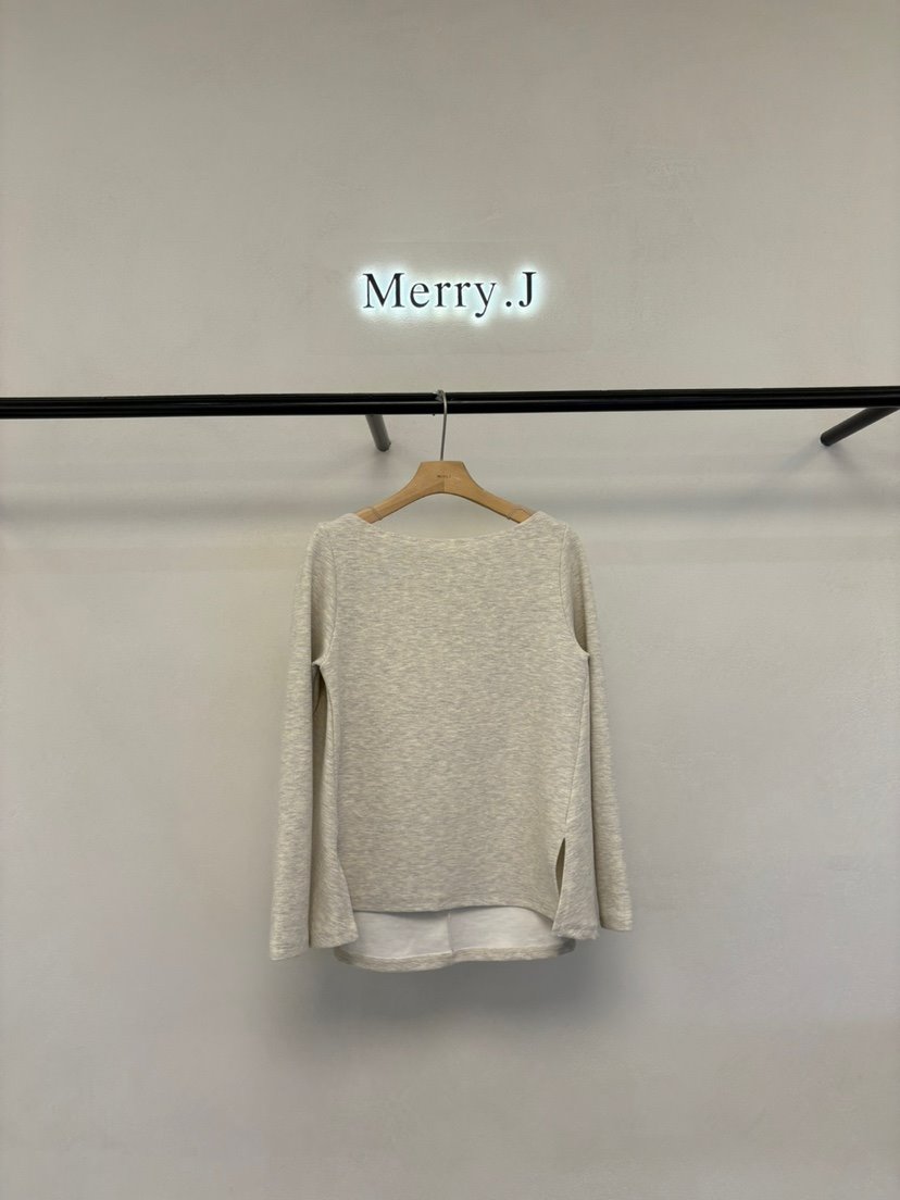 MERRY-J韓國直郵東大門實拍女裝新品休閑職業推薦熱賣長袖T恤MERRY-J長袖T恤