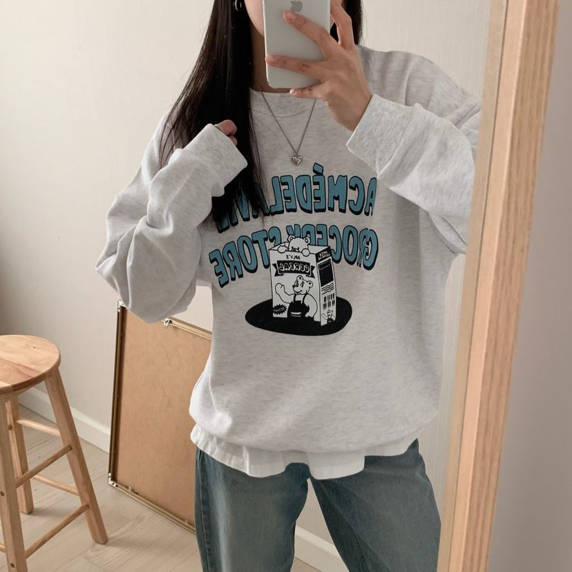 FROMJINI韓國直郵東大門實拍女裝新品時尚休閑人氣25春夏衛衣FROMJINI衛衣