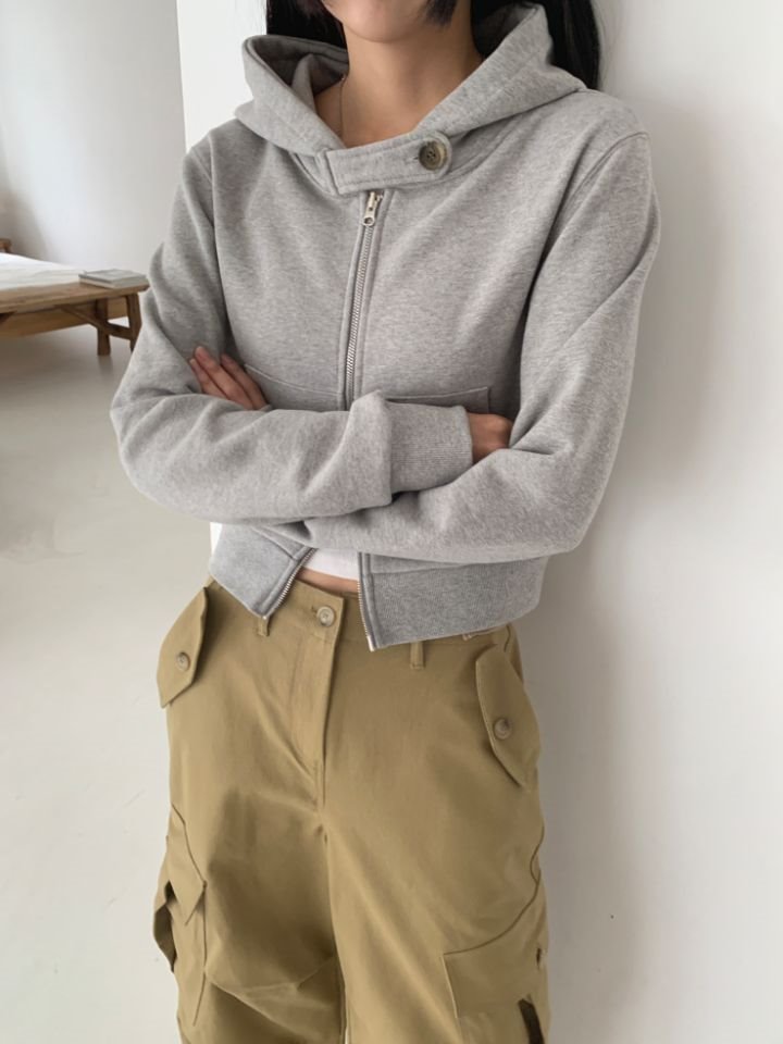 4LEAF直郵韓國代購女裝新款25春夏人氣真品推薦夾克拉鏈連帽4LEAF夾克