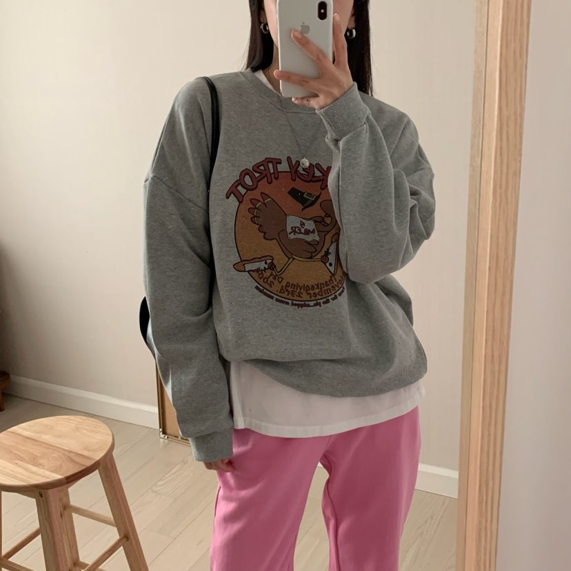 FROMJINI韓國直郵東大門代購女裝新品推薦職業熱賣時尚衛衣FROMJINI衛衣