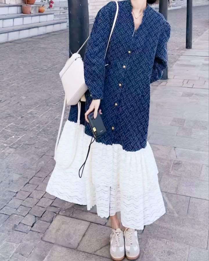 FEMME韓國直郵東大門實拍女裝新款休閑熱賣時尚25春夏連衣裙蕾絲FEMME連衣裙