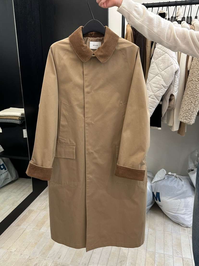 MOANI韓國直郵東大門代購女裝新品休閑熱賣職業25春夏長款風衣MOANI長款風衣