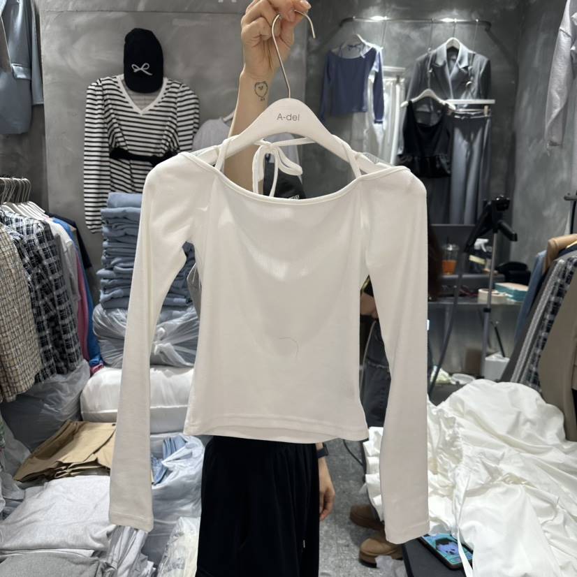 A-DEL韓國直郵女裝新品時尚休閑真品職業人氣推薦25春夏長袖T恤A-DEL長袖T恤