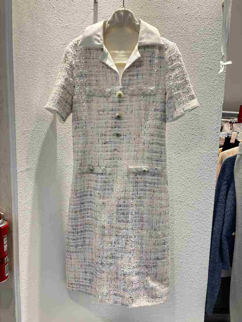 AWESOME-L韓國直郵女裝新品人氣職業時尚真品推薦連衣裙花呢AWESOME-L連衣裙