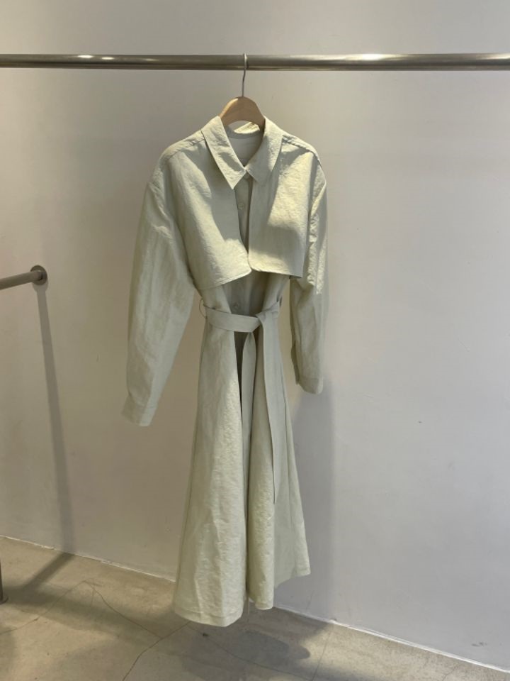 CALLIT韓國直郵女裝新款休閑25春夏真品職業時尚推薦長款風衣CALLIT長款風衣