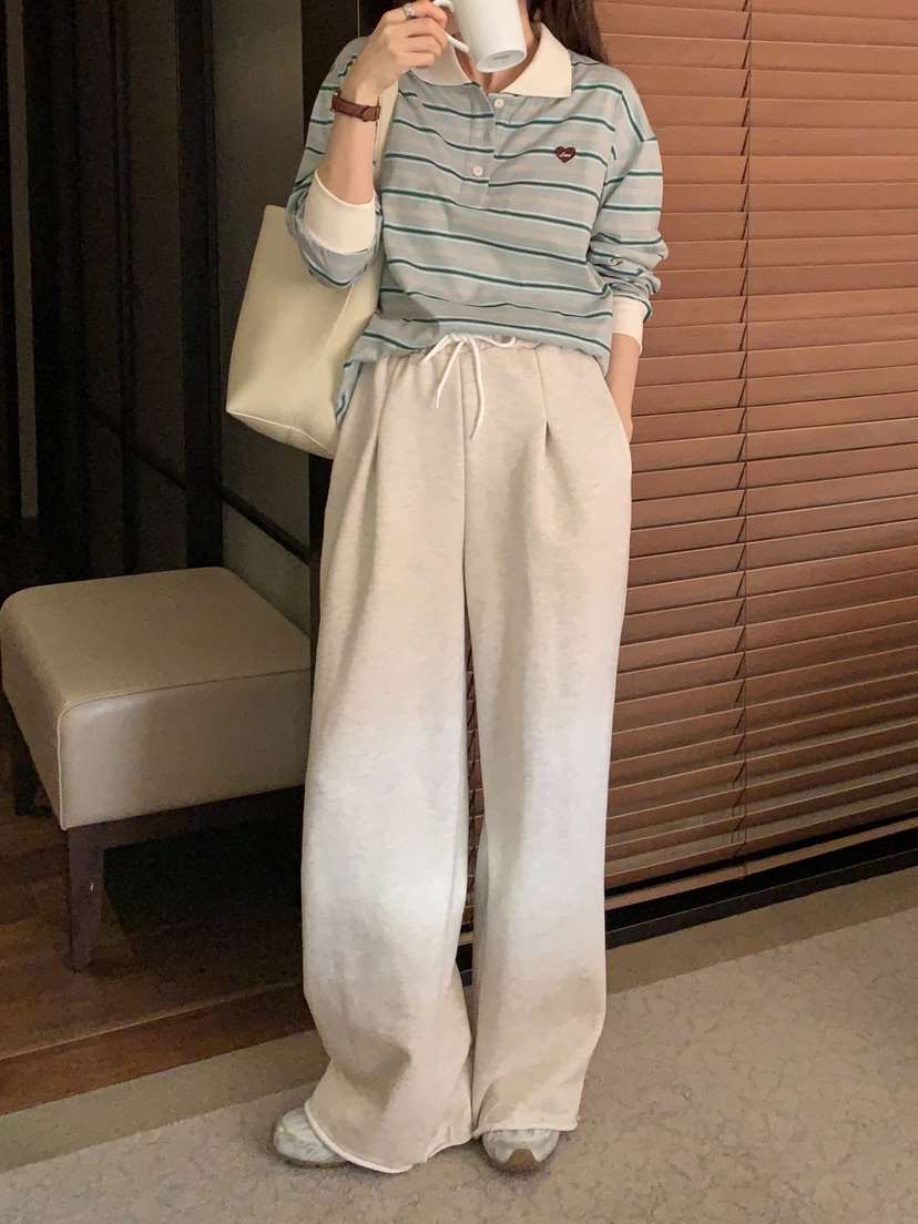FORMSTUDIO韓國代購女裝新款熱賣時尚真品人氣休閑休閑褲喇叭FORMSTUDIO休閑褲