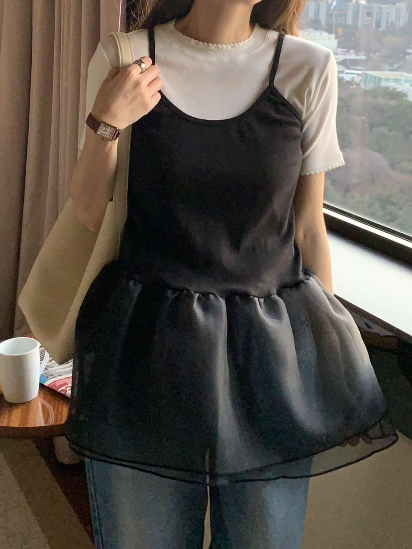 FORMSTUDIO東大門實拍女裝新品休閑推薦人氣真品時尚吊帶背心FORMSTUDIO吊帶/背心