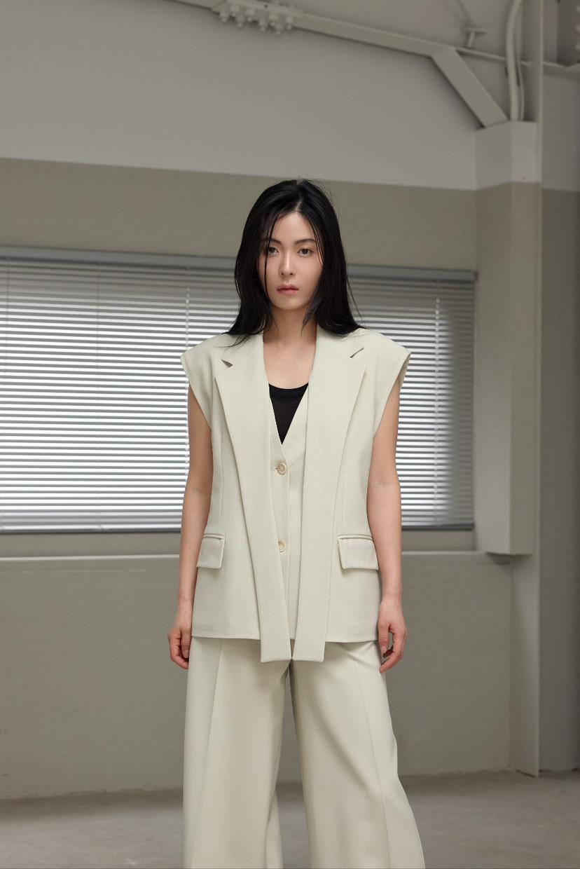 LE-PPL韓國代購女裝新款休閑25春夏人氣時尚真品推薦熱賣馬甲LE-PPL馬甲