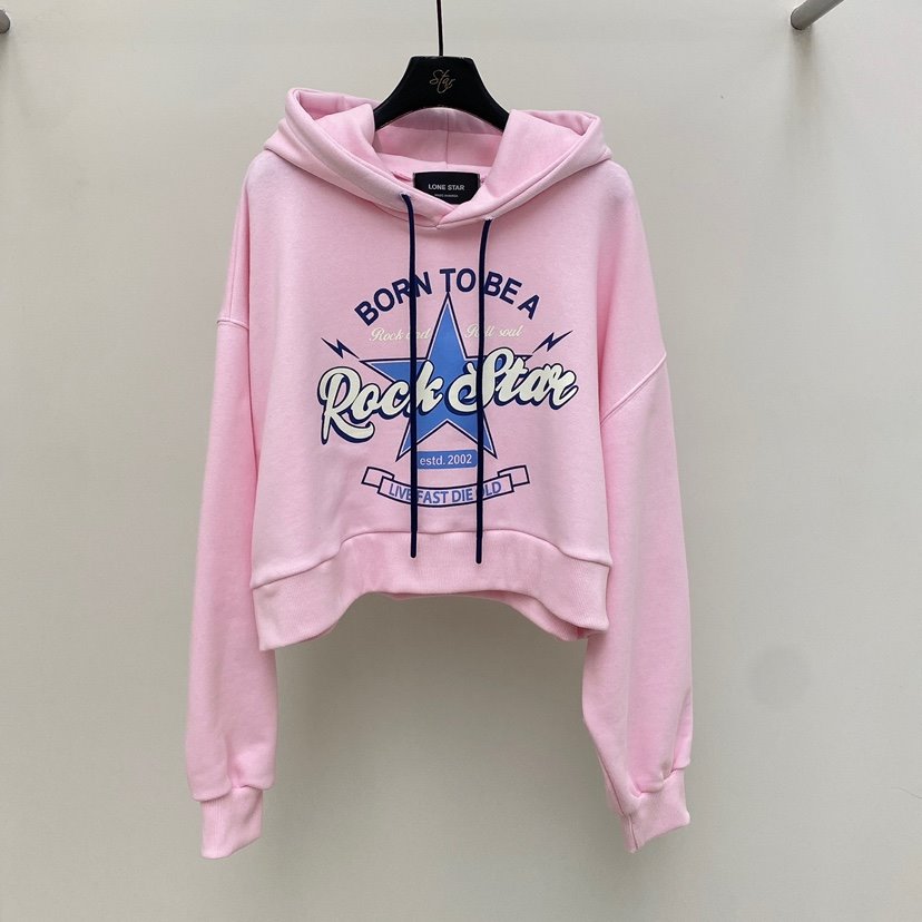 LONE STAR韓國直郵女士新品25春夏推薦真品職業時尚休閑衛衣LONE STAR衛衣