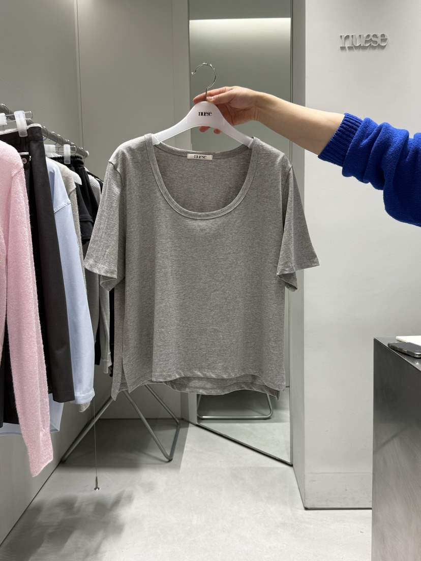 NUESE韓國直郵女裝新品休閑25春夏時尚熱賣推薦真品人氣T恤NUESET恤
