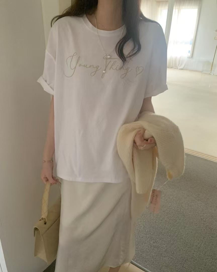 PYT-ot東大門直郵女士新品休閑真品人氣職業熱賣25春夏T恤pretty young thingT恤