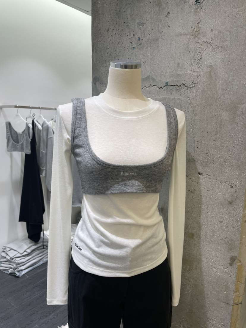 ESCHER韓國直郵東大門代購女裝新品時尚熱賣25春夏吊帶背心ESCHER吊帶/背心