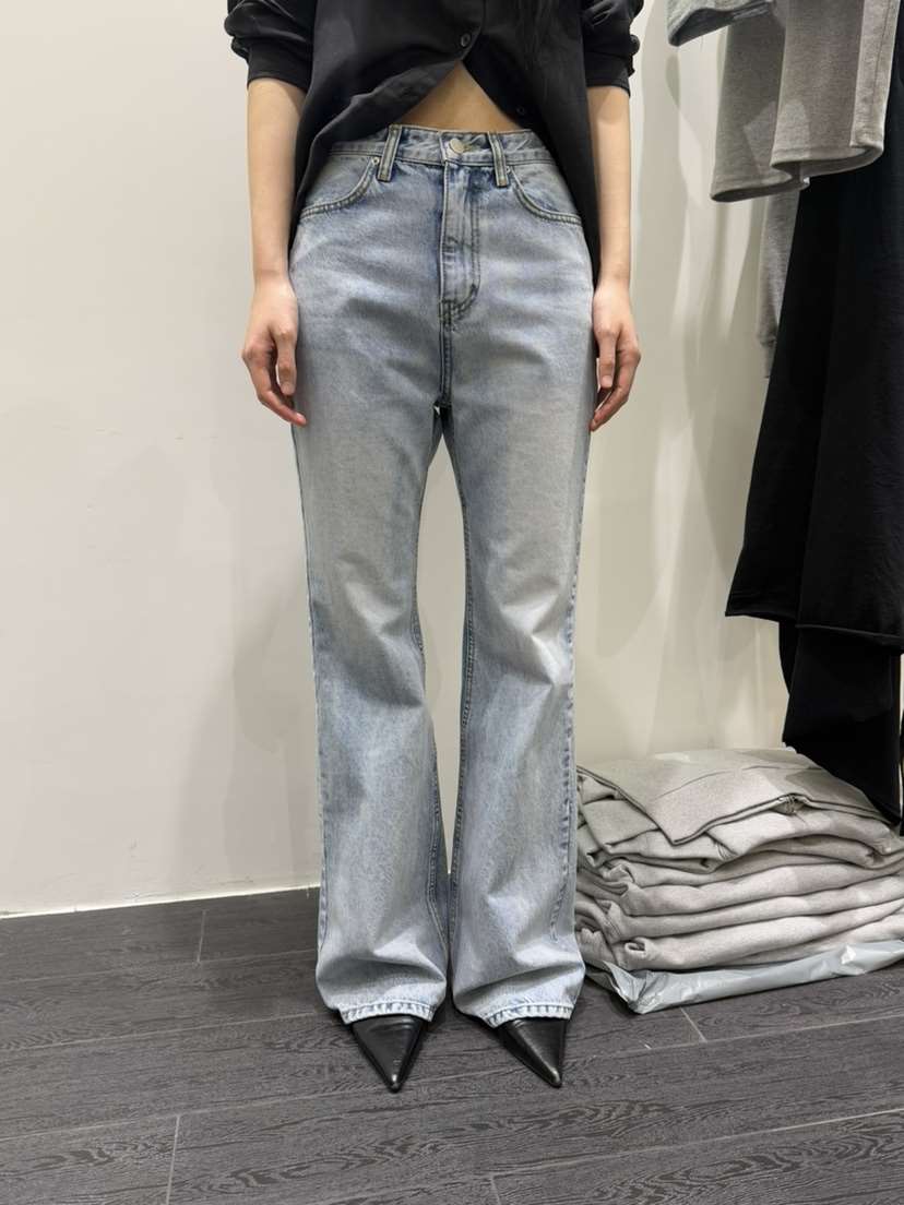 ESCHER韓國直郵東大門代購女裝新款熱賣推薦人氣牛仔褲喇叭ESCHER牛仔褲