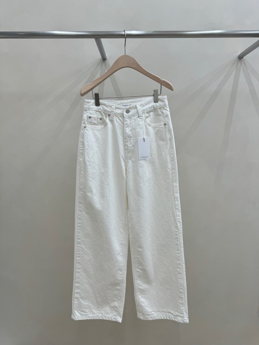 NOTHING韓國直郵女裝新品推薦休閑人氣真品25春夏時尚牛仔褲NOTHING牛仔褲