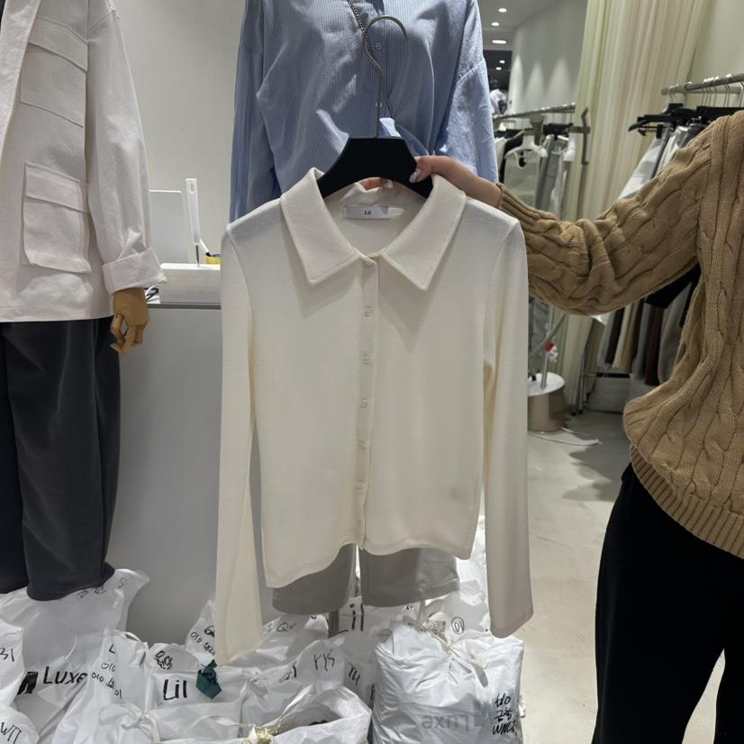 LIL韓國直郵東大門代購女裝新品人氣真品25春夏長袖T恤羊毛衫LIL長袖T恤
