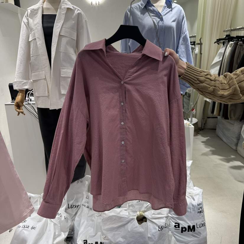 LIL韓國直郵女裝新品休閑推薦熱賣時尚真品25春夏襯衫蕾絲衫LIL襯衫/蕾絲衫