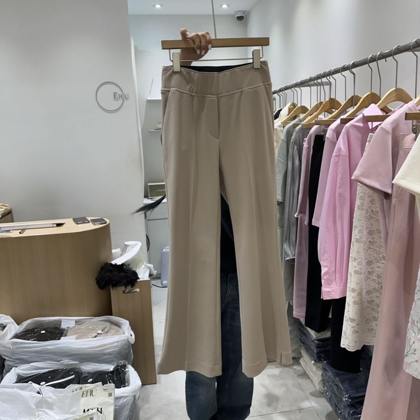 EN.U直郵韓國代購女裝新品推薦休閑職業25春夏熱賣休閑褲喇叭EN.U休閑褲