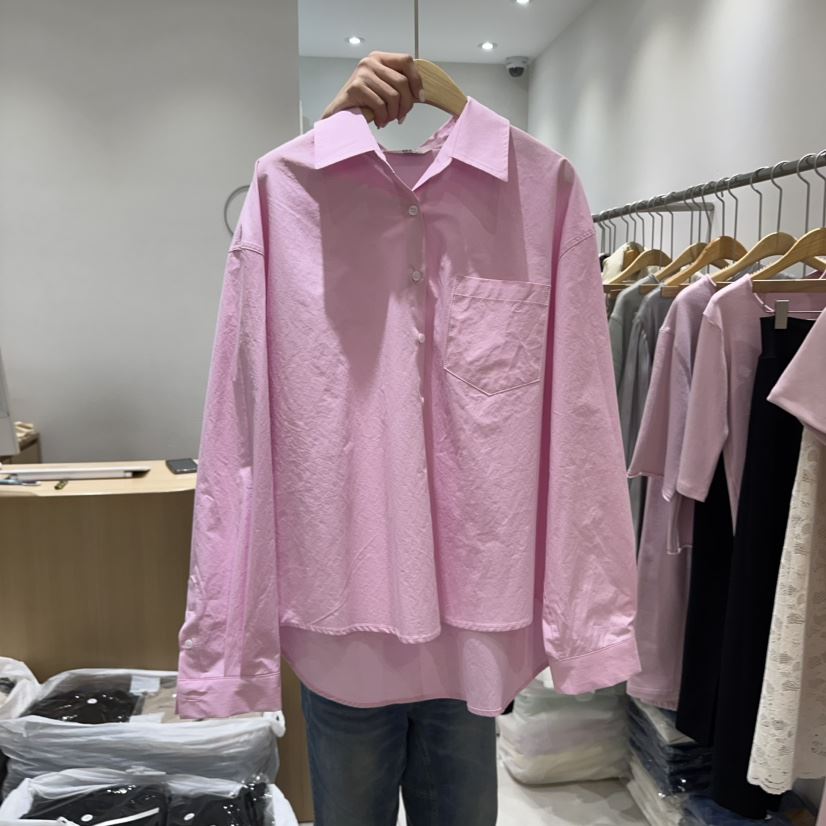 EN.U韓國直郵東大門實拍女裝新款時尚人氣休閑真品襯衫蕾絲衫EN.U襯衫/蕾絲衫
