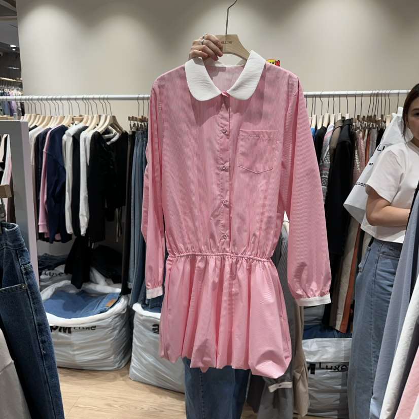DELLING韓國直郵女裝新品人氣時尚25春夏真品推薦休閑連衣裙DELLING連衣裙