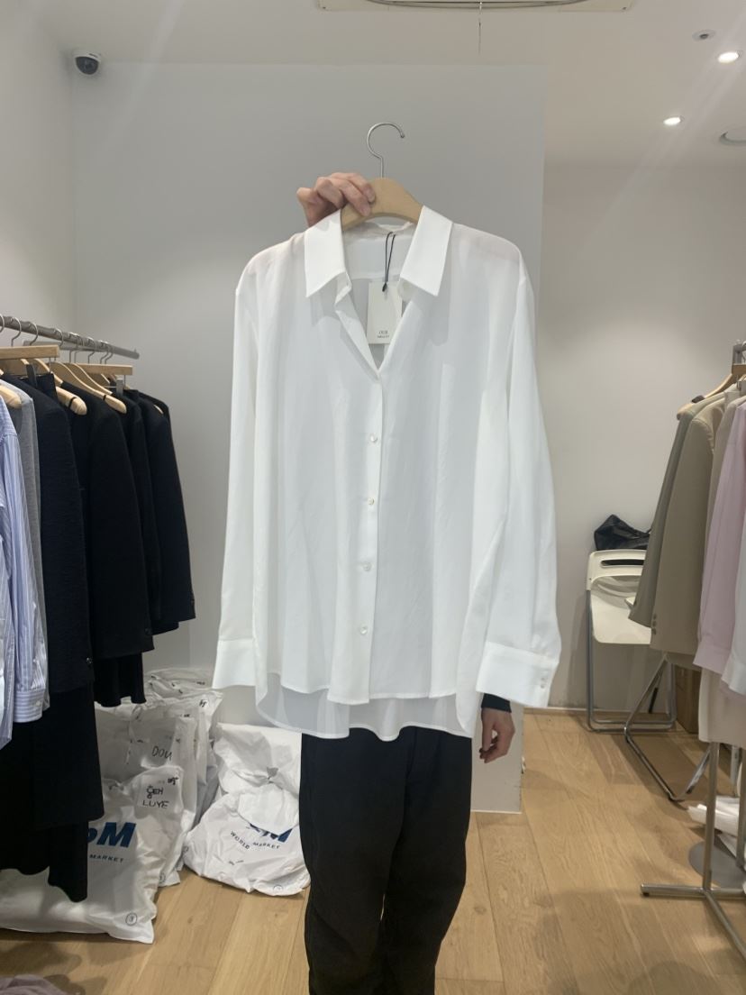 OUR-A韓國直郵女裝新款25春夏職業休閑人氣真品襯衫蕾絲衫OUR-A襯衫/蕾絲衫