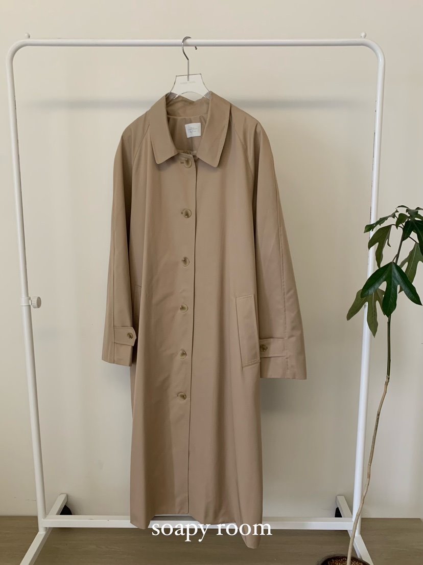 SOAPYROOM直郵韓國代購女裝新品25春夏時尚真品長款風衣含腰帶SOAPYROOM長款風衣