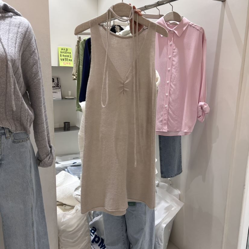 ASOME韓國直郵東大門實拍女裝新品休閑推薦25春夏連衣裙不含內搭A.SOME連衣裙
