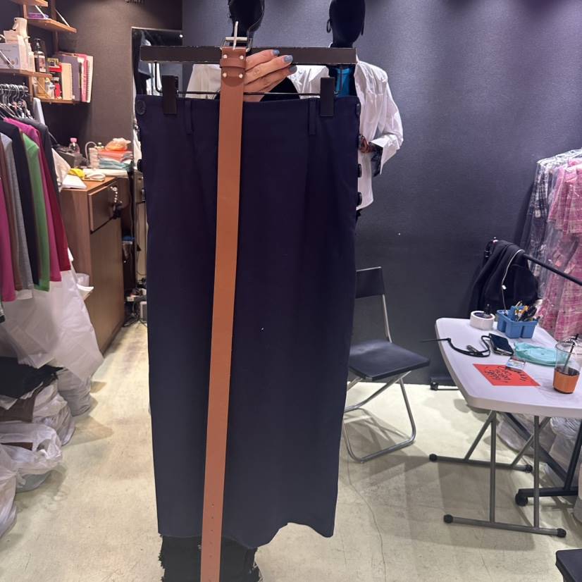 CHAVI韓國直郵女裝新品職業人氣推薦真品25春夏熱賣長裙含腰帶CHAVI長裙