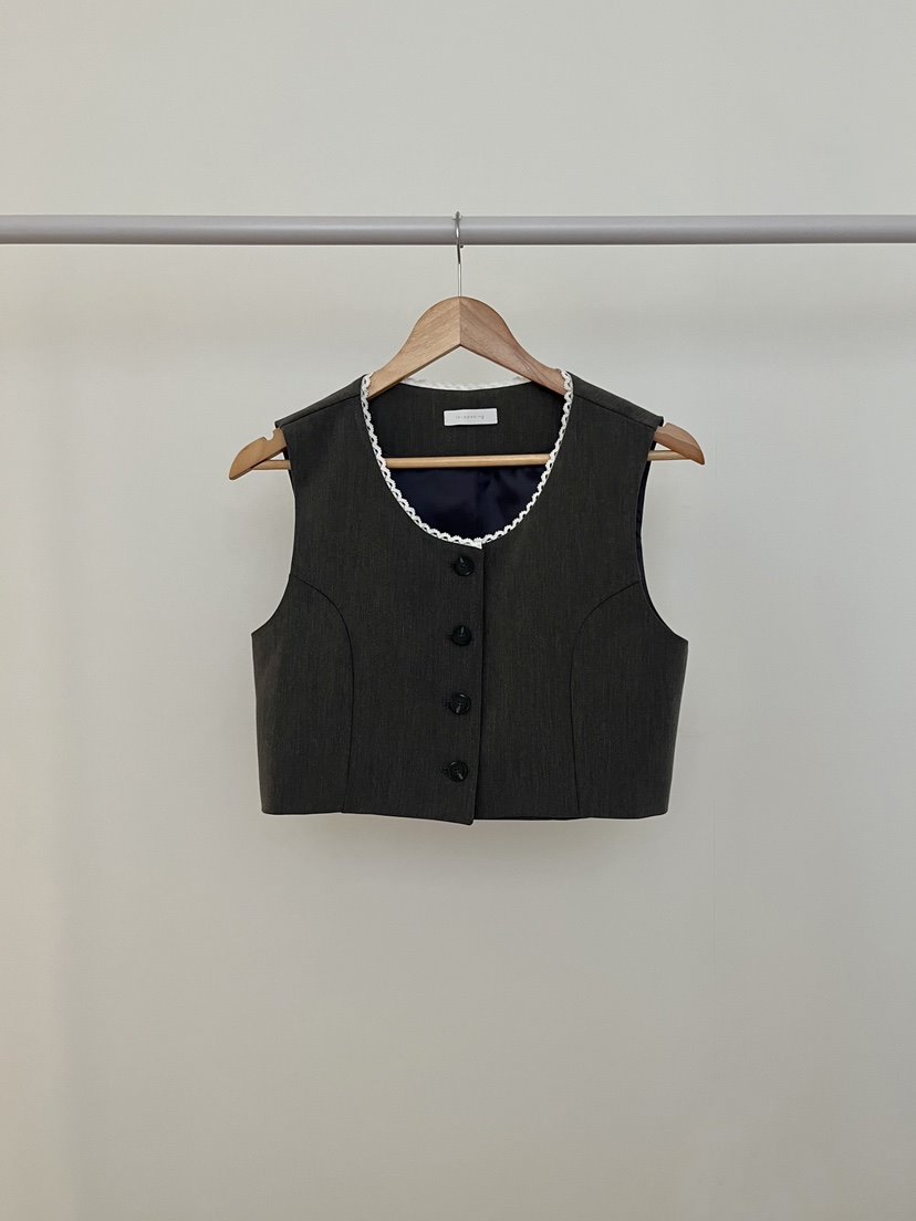 RE:OPENING韓國直郵東大門代購女裝新品熱賣時尚人氣25春夏馬甲RE:OPENING馬甲