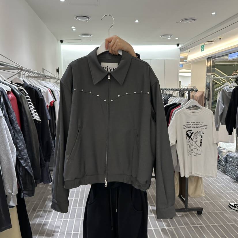 VIVE韓國直郵女裝新品時尚人氣職業推薦真品25春夏休閑夾克VIVE夾克