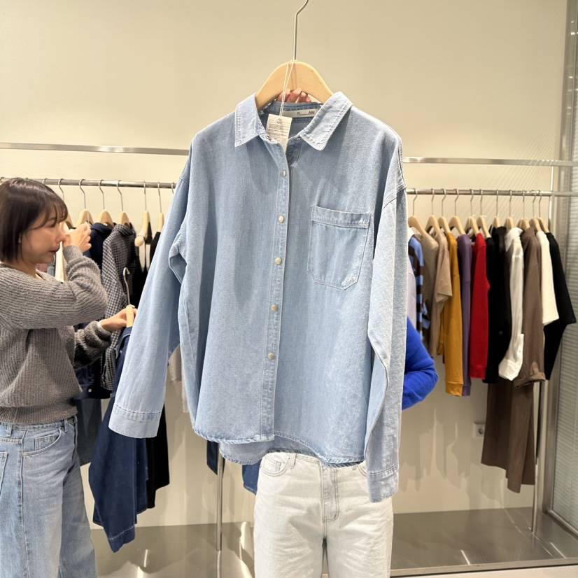PLAMM韓國直郵女裝新品熱賣職業休閑真品推薦襯衫蕾絲衫圓領PLAMM襯衫/蕾絲衫
