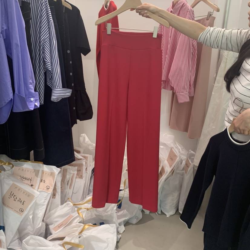 PRIVIE韓國直郵女裝新款職業人氣熱賣推薦真品時尚休閑休閑褲PRIVIE休閑褲