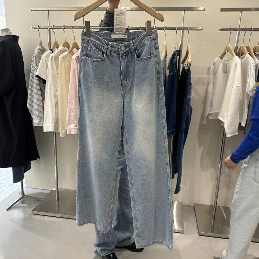 PLAMM直郵韓國代購女裝新款熱賣時尚職業25春夏人氣推薦牛仔褲PLAMM牛仔褲