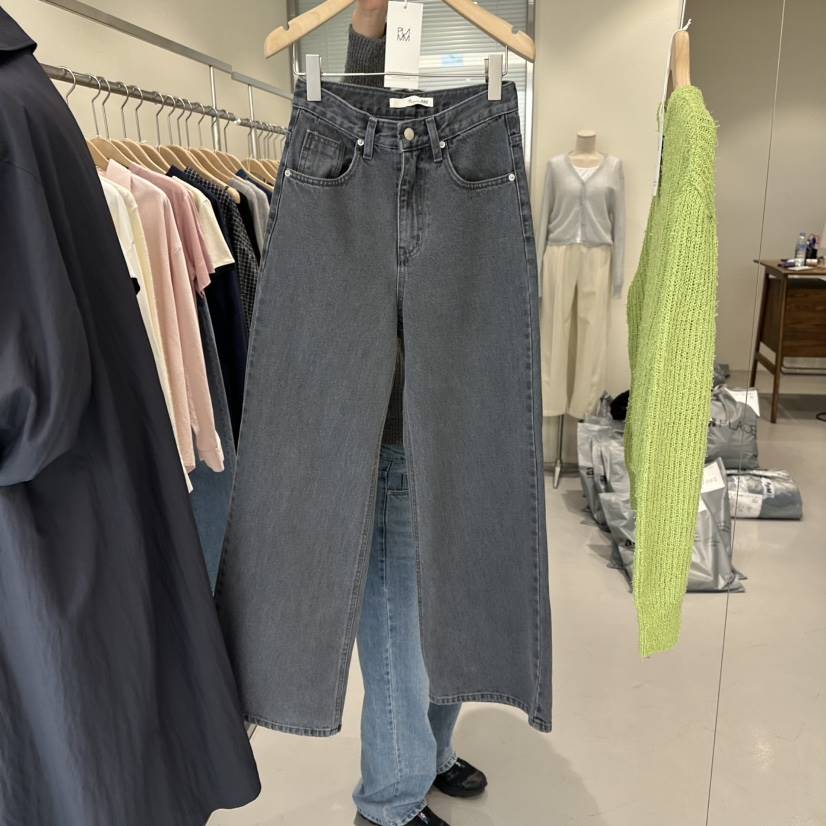 PLAMM韓國直郵女裝新款休閑25春夏時尚職業熱賣推薦真品牛仔褲PLAMM牛仔褲