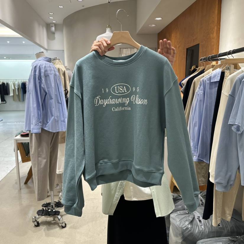 BOUTIQUE SEOUL-P韓國直郵女裝新款25春夏休閑推薦人氣衛衣But ton/BOUTIQUE SEOUL衛衣