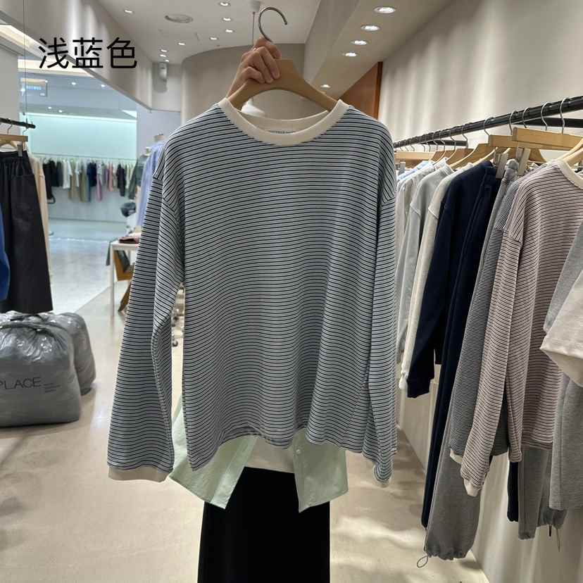 BOUTIQUE SEOUL-P韓國直郵女裝新款職業推薦休閑時尚長袖T恤But ton/BOUTIQUE SEOUL長袖T恤
