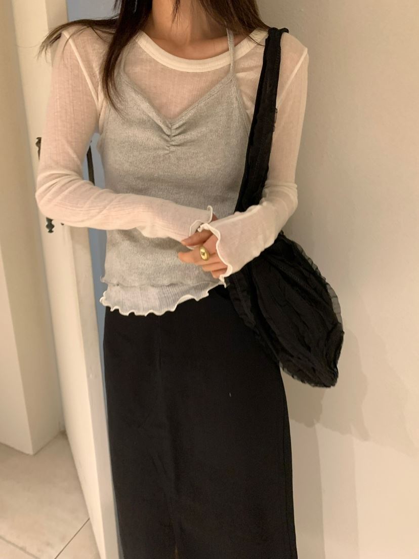 TORRE韓國直郵東大門代購女裝新品職業熱賣時尚人氣吊帶背心TORRE吊帶/背心