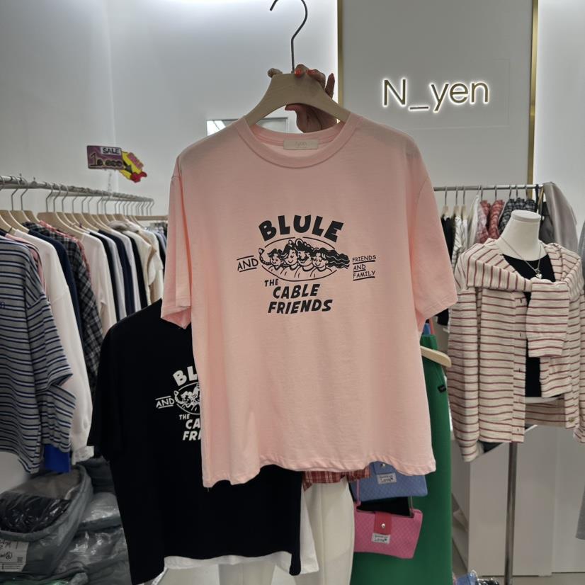 N YEN韓國直郵東大門實拍女裝新品推薦25春夏休閑職業熱賣T恤N YENT恤
