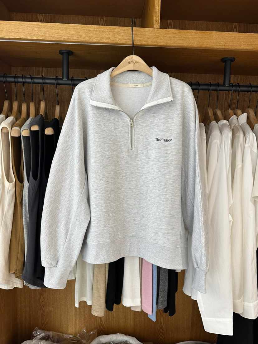 HI YANN直郵韓國代購女裝新品休閑熱賣真品25春夏衛衣拉鏈HI YANN衛衣