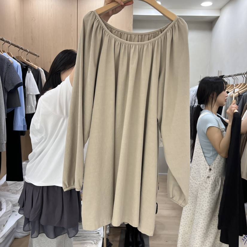 VILLABUTTON直郵韓國代購女裝新款休閑推薦熱賣時尚連衣裙褶皺VILLABUTTON連衣裙