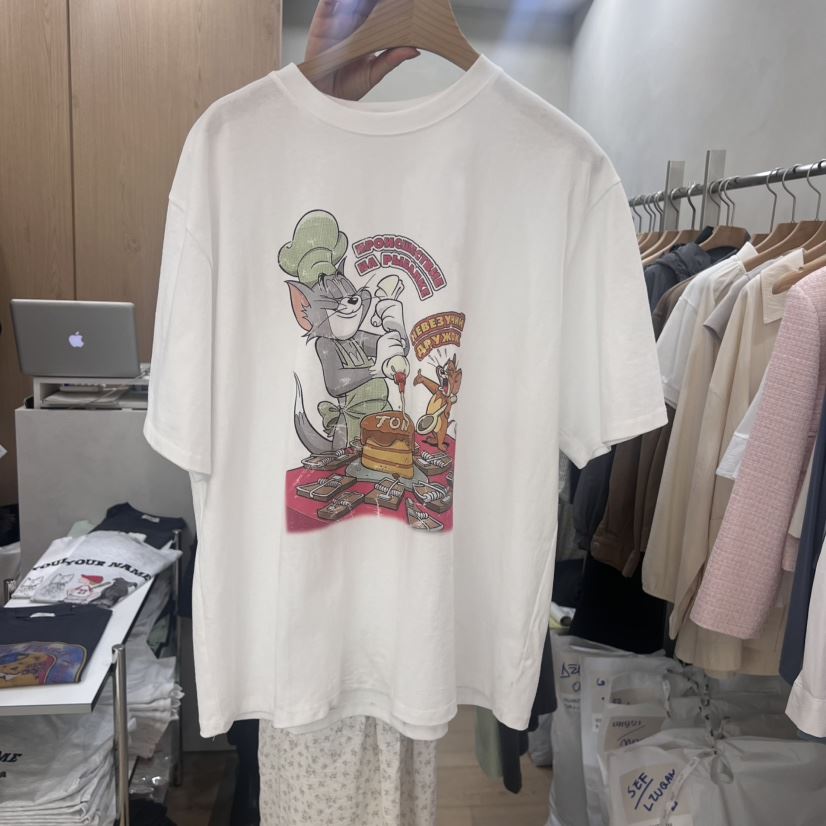 VILLABUTTON韓國直郵女裝新款職業真品時尚熱賣人氣休閑T恤VILLABUTTONT恤