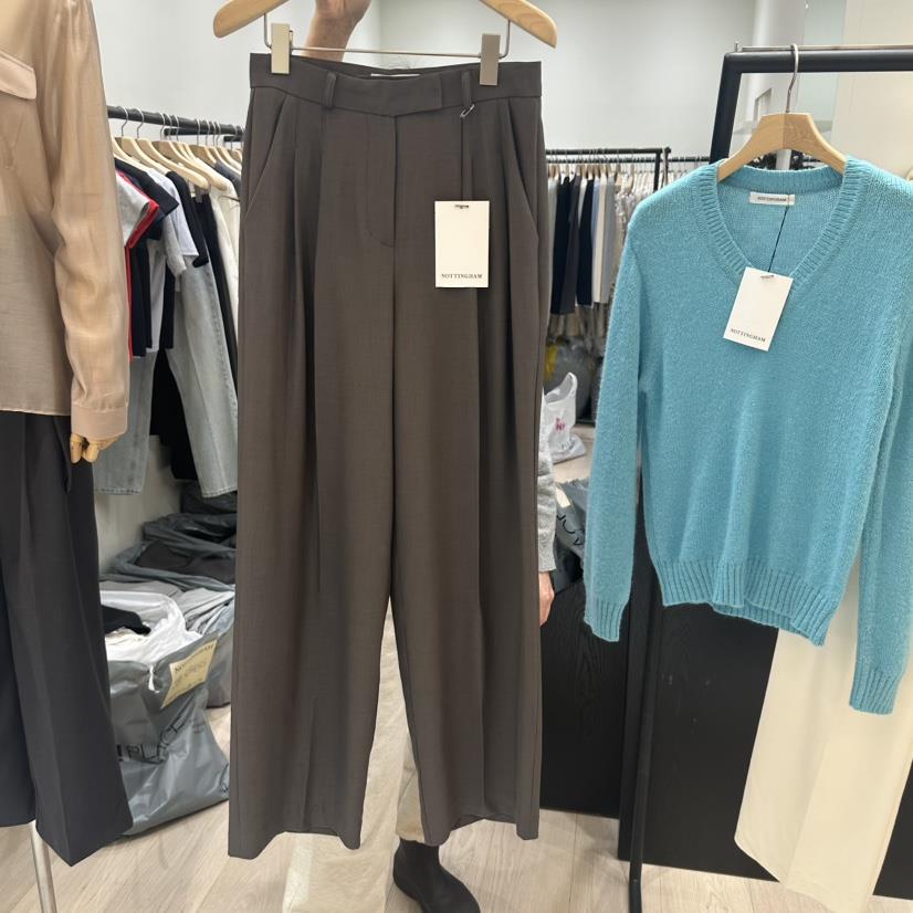 NOTTINGHAM韓國直郵女裝新款25春夏時尚真品休閑職業休閑褲NOTTINGHAM休閑褲