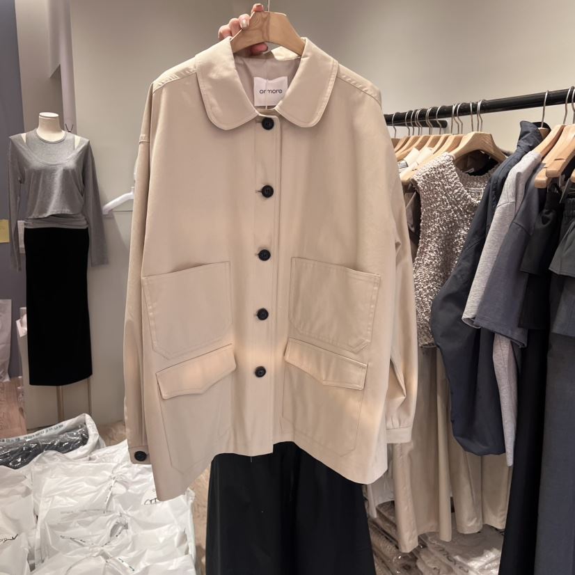 ORMORE韓國直郵東大門代購女裝新品熱賣休閑時尚推薦25春夏夾克ORMORE夾克