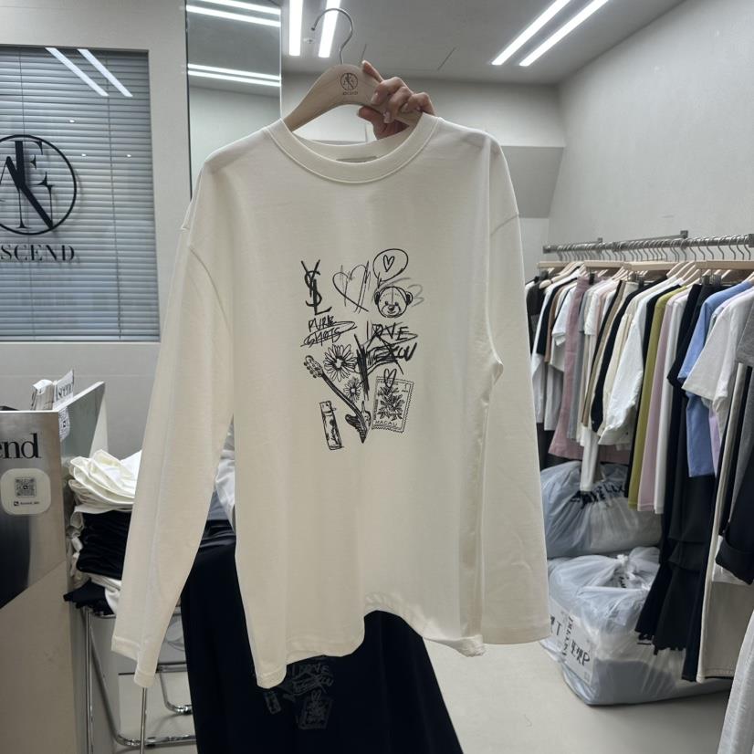 ASCEND韓國直郵東大門代購女裝新品25春夏休閑時尚真品長袖T恤ASCEND長袖T恤