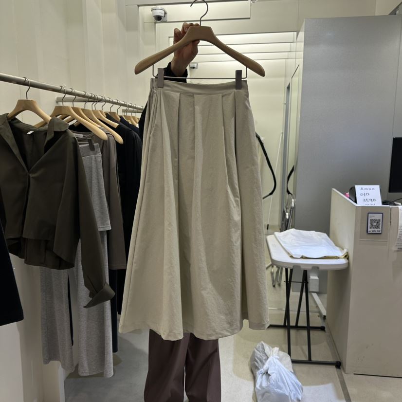 AMON直郵韓國代購女裝新品職業時尚人氣休閑推薦25春夏長裙AMON長裙