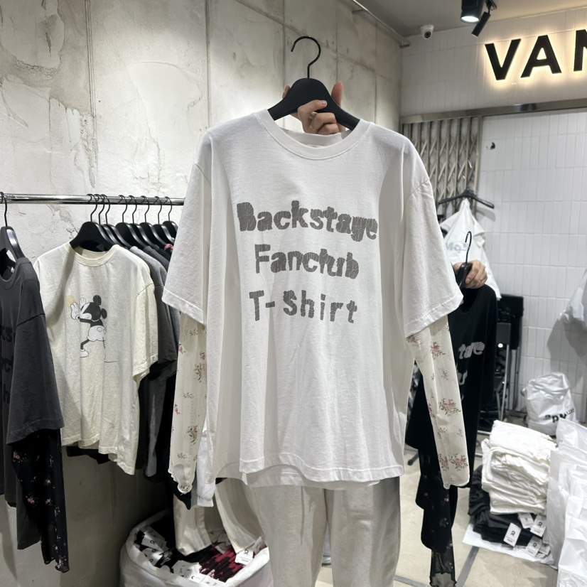VANTA直郵韓國代購女裝新款25春夏人氣時尚休閑長袖T恤假兩件VANTA長袖T恤