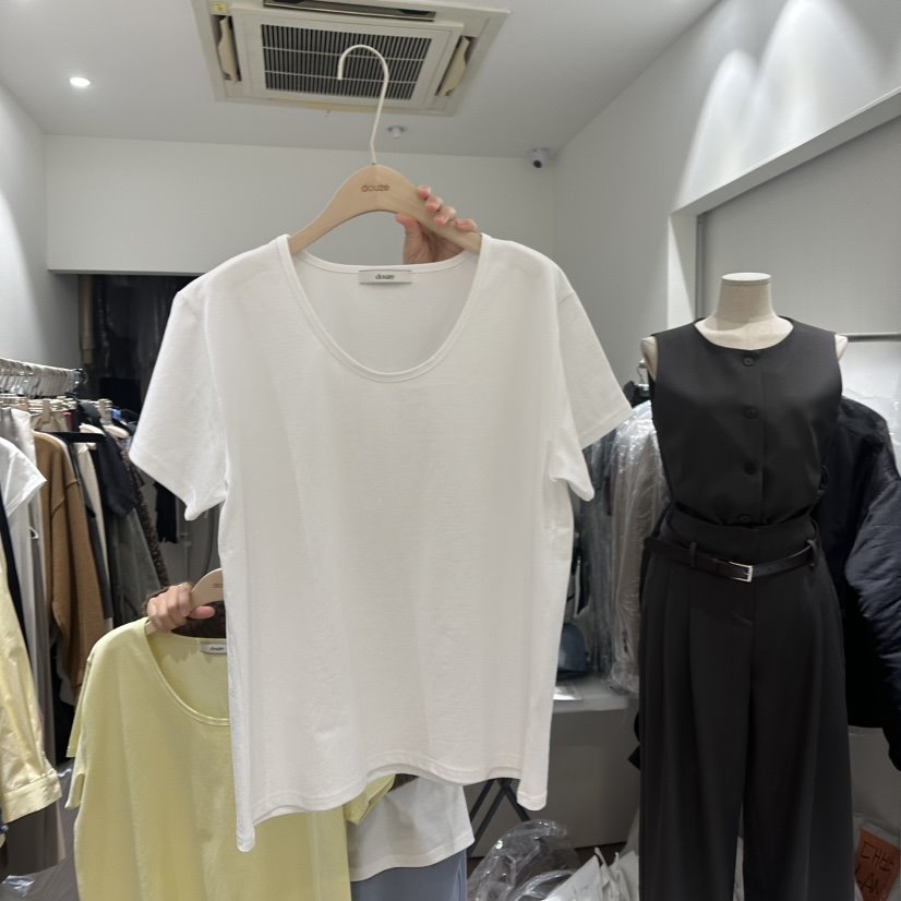 DOUZE韓國直郵東大門代購女裝新品職業25春夏人氣時尚熱賣T恤DOUZET恤