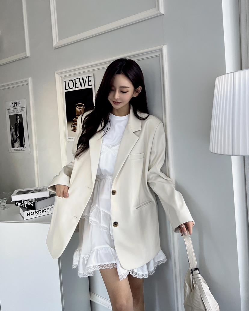 CLOTH韓國直郵女裝新品真品25春夏人氣職業熱賣休閑時尚夾克CLOTH夾克